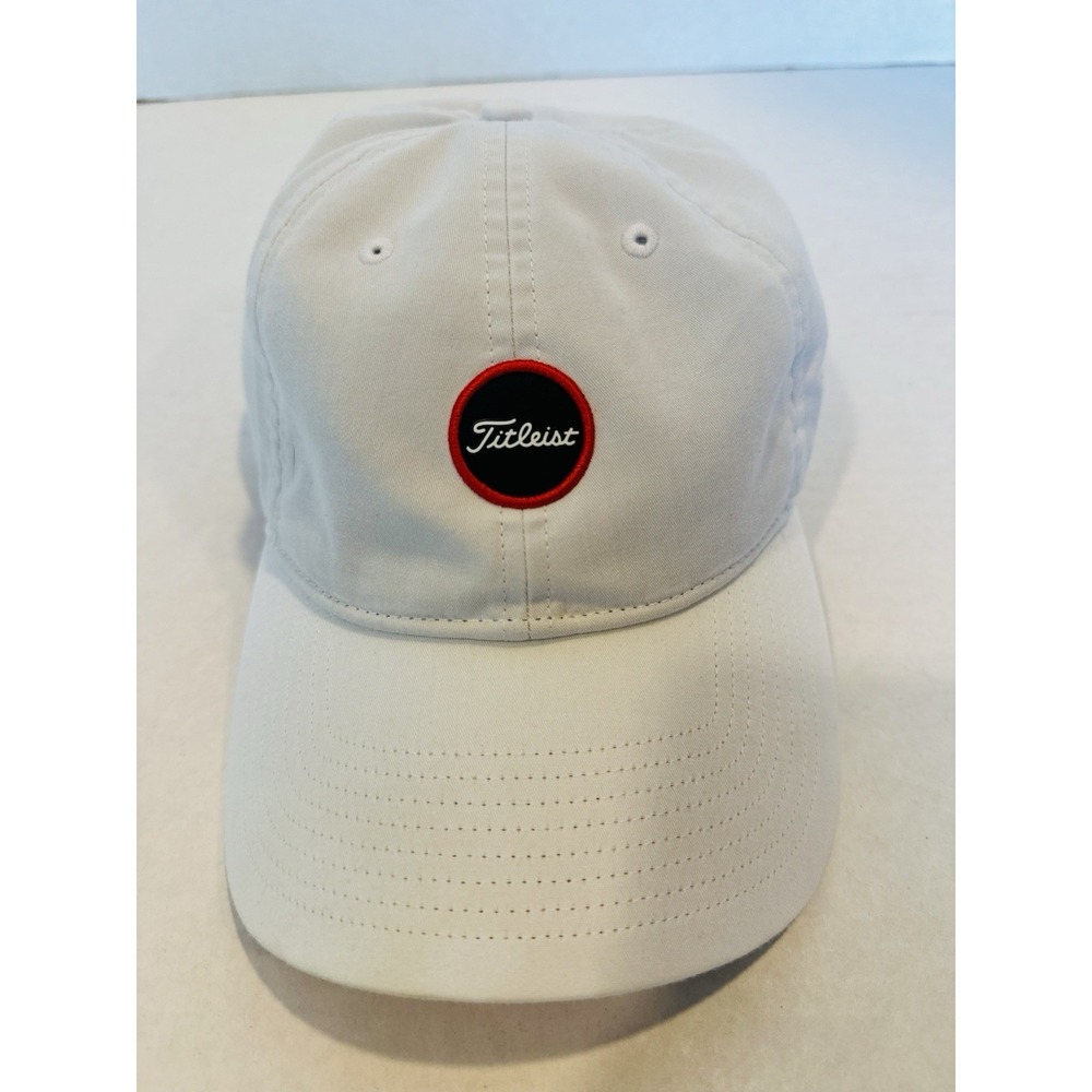 Titleist Golf Hat Live Free And Golf White With American Flag Adjustable